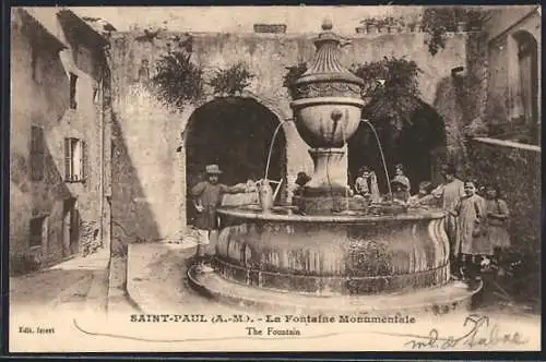 AK Saint-Paul, La Fontaine Monumentale