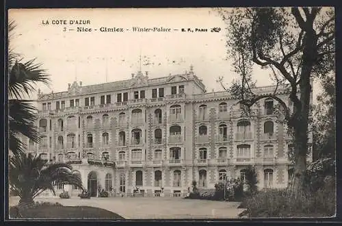 AK Nice, Cimiez, Winter-Palace sur la Côte d`Azur