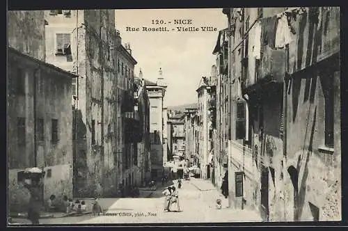AK Nice, Rue Rosetti, Vieille Ville