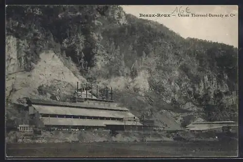 AK Beaux-Roux, Usines Thorand-Darnay et Cie au pied de la montagne
