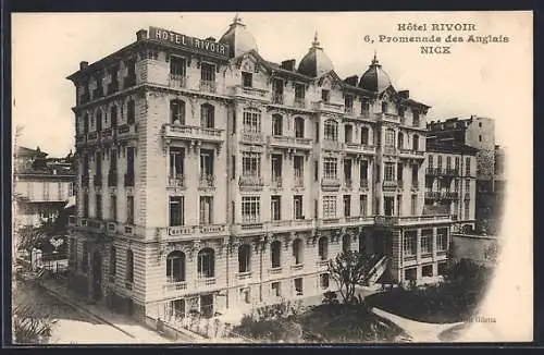 AK Nice, Hôtel Rivoir sur la Promenade des Anglais