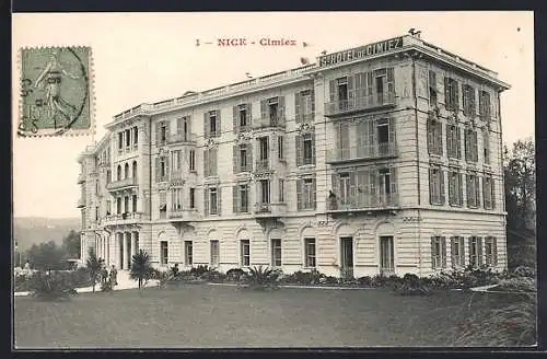 AK Nice, Hôtel de Cimiez dans le quartier Cimiez