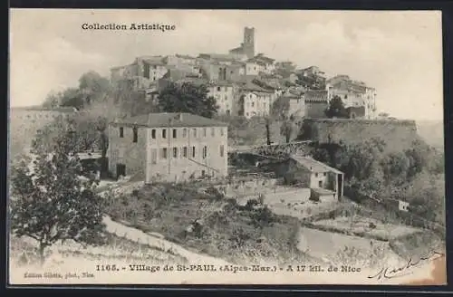 AK Saint-Paul, Vue du village et paysage environnant