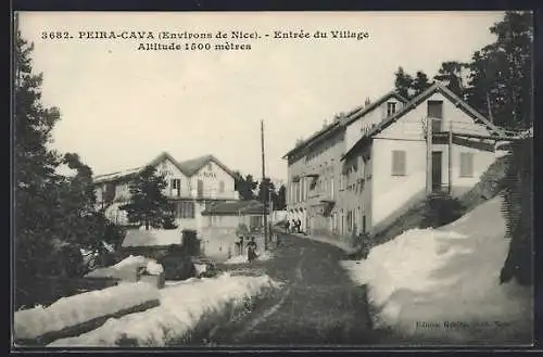 AK Peira-Cava, Entrée du village à 1500 mètres d`altitude