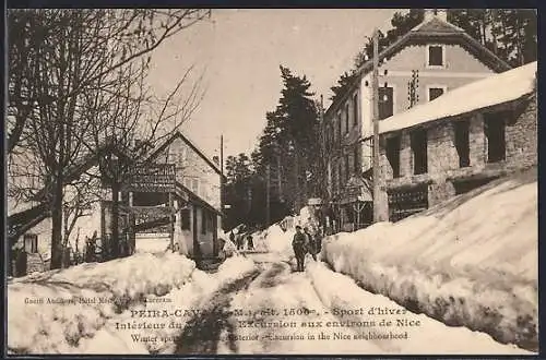 AK Peira-Cava, Sport d`hiver à 1800 m, excursion aux environs de Nice