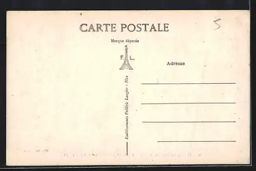 AK Puget-Théniers, L`Hôpital (ex-Hôtel Bischoffsheim) dans les montagnes