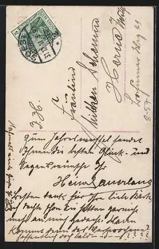 AK München, Münchner Kindl mit Bierkrug