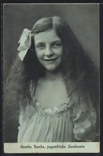 AK Grethe Harda, Jugendliche Soubrette