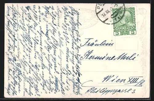 Künstler-AK sign. Leo B. Eichhorn: Mönche beim Eingang ins Kloster
