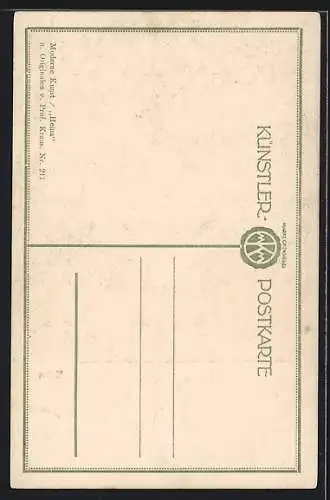 Künstler-AK sign. Prof. Kraus: Heinz in einer Parklandschaft