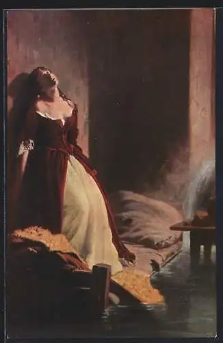 Künstler-AK sign. K. D. Flavitsky: Prinzessin Tarakanova