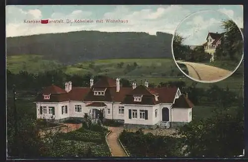 AK Sulzbach /Murr, Krankenheilanstalt Dr. Köhnlein mit Wohnhaus