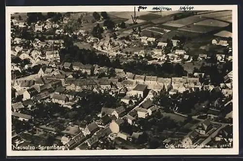 AK Neusalza-Spremberg, Fliegeraufnahme