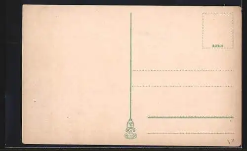 AK Solingen, Cölner Strasse mit Post