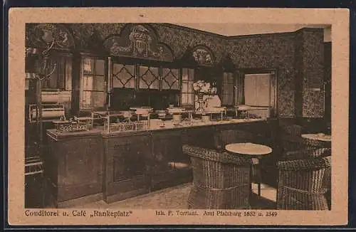 AK Berlin-Wilmersdorf, Conditorei u. Café Rankeplatz, Inh. P. Torriani