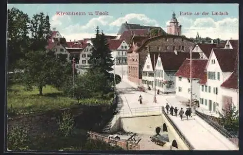 AK Kirchheim u. Teck, Partie an der Lindach