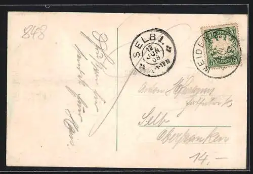 AK Weiden / Bayern, Unterer Marktplatz mit Rathaus