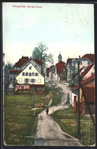 AK Königsfeld / Baden, Blick auf den Ort von der Bergstrasse aus