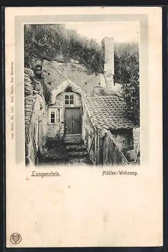 AK Langenstein / Harz, Höhlen Wohnung