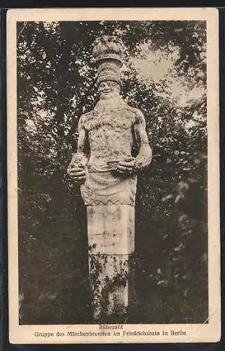 AK Friedrichshain /Berlin, Blick auf die Rübezahl-Statue