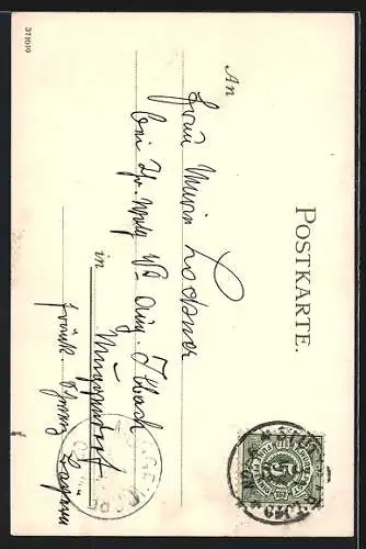 Künstler-AK Karl Mutter: Nürnberg, Blick in den Sternhof