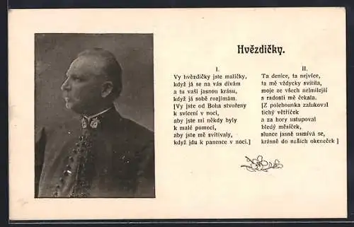 AK Kmoch im Portrait, Liedtext Hvezdicky
