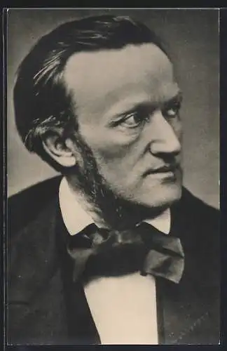 AK Richard Wagner im Portrait mit Anzug und Fliege