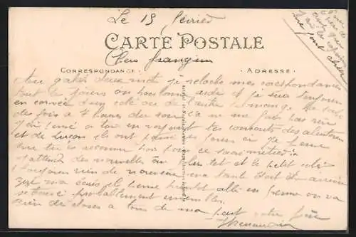 AK Fahrradfahrer überfährt Gans von Frau mit Eierkorb, Scherz