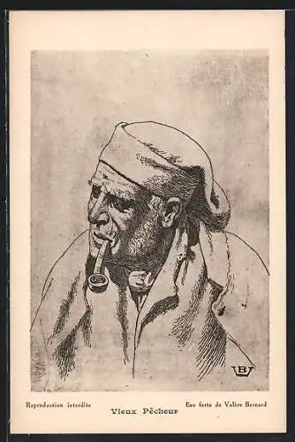 Künstler-AK Vieux Pêcheur