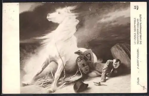 Künstler-AK Die ungezähmte Stute, Napoleon