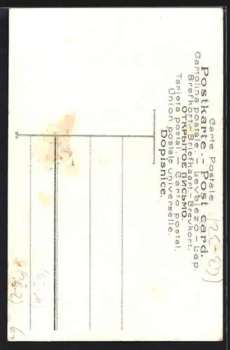 AK Frau kniet am Elterngrab, Engel wacht über ihr