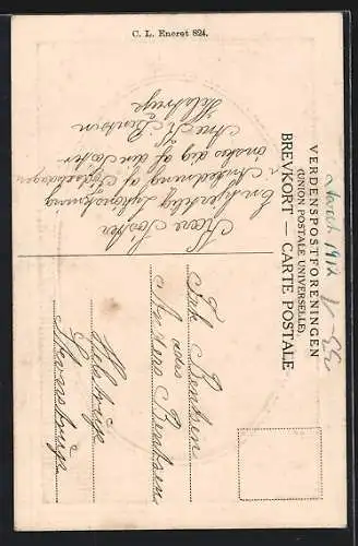 AK Kleiner Junge mit Pfeife und Zeitung