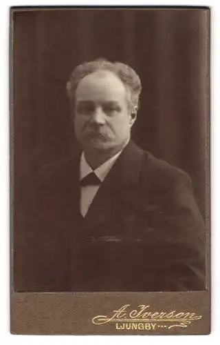 Fotografie H. Ivarson, Ljungby, Porträt eines Herren mit Bart
