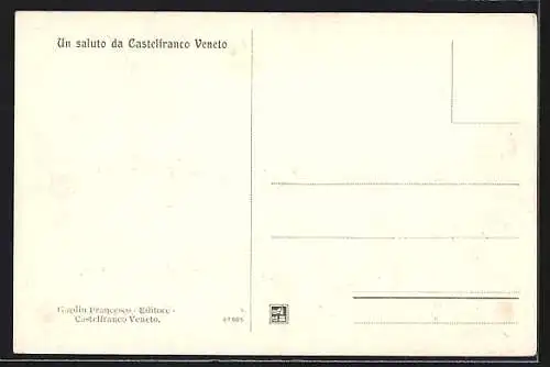 AK Castelfranco Veneto, Resti dell`antico Castello veduto arrivando dalla Stazione