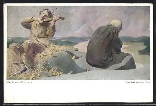 Künstler-AK sign. Ferdinand Staeger: Der Lied von der Erde