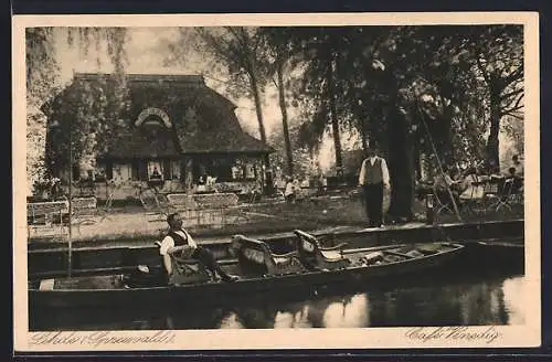 AK Lehde / Spreewald, Cafe Venedig