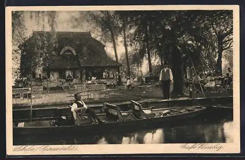 AK Lehde / Spreewald, Cafe Venedig