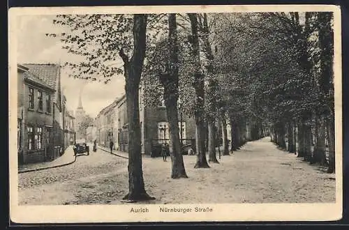 AK Aurich / Ostfriesland, Nürnburger Strasse und Allee