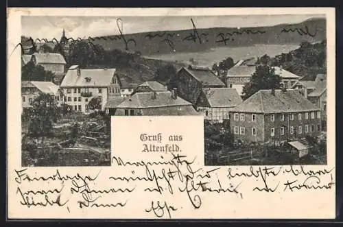 AK Altenfeld / Thüringen, Ortsansicht