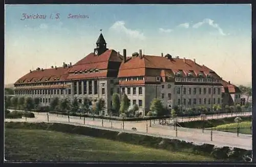 AK Zwickau i. Sa., Blick auf die Oberschule
