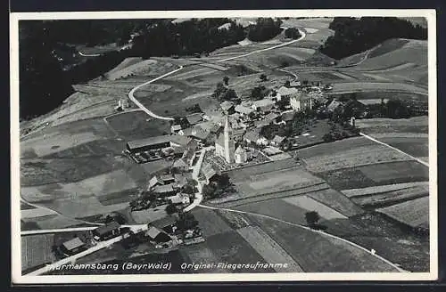 AK Thurmannsbang /Bay., Gesamtansicht vom Flugzeug aus