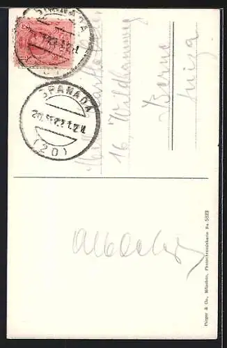 AK Granada, Alhambra, Patio de los Abencerraijes