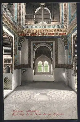 AK Granada, Alhambra, Piso bajo de la Torre de las Infantas