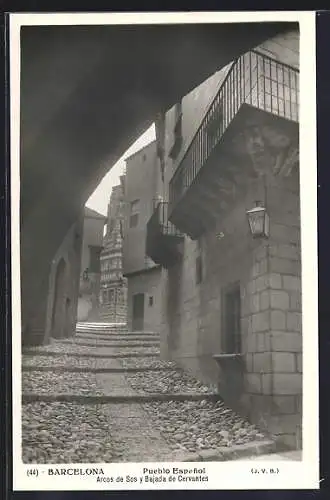 AK Barcelona, Puebio Espanol, Arcos de Sos y Bajada de Cervantes