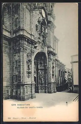 AK San Sebastian, Iglesia de Santa Maria