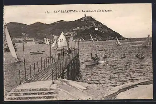 AK San Sebastian, La Bahia en dia de regatas