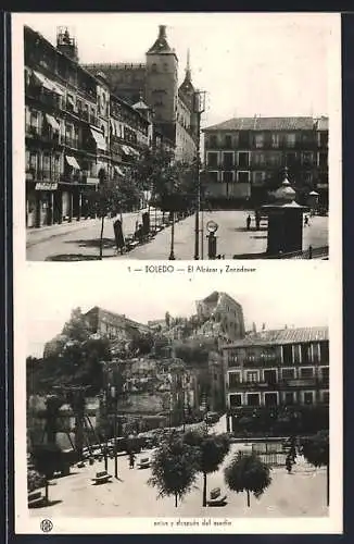 AK Toledo, El Alcázar y Zocodover, Antes y despuès del asedio