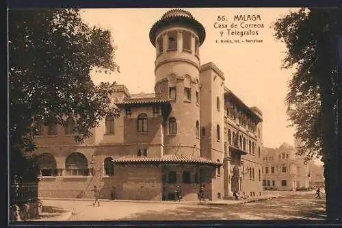 AK Malaga, Casa de Correos y Telegrafos