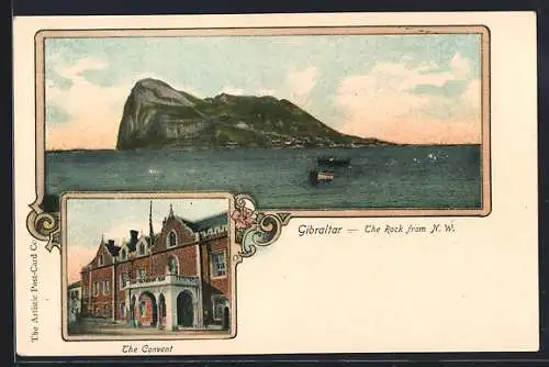 AK Gibraltar, The Rock from N. W., The Convent