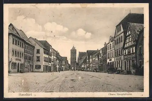 AK Hassfurt, Obere Hauptstrasse an der Apotheke
